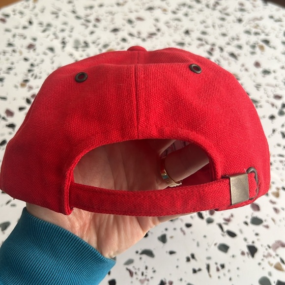 Vintage Wisconsin Badgers Hat Baseball Cap Snapback Red - Picture 4 of 4